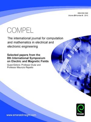 cover image of COMPEL: The International Journal for Computation and Mathematics in Electrical and Electronic Engineering, Volume 29, Issue 6